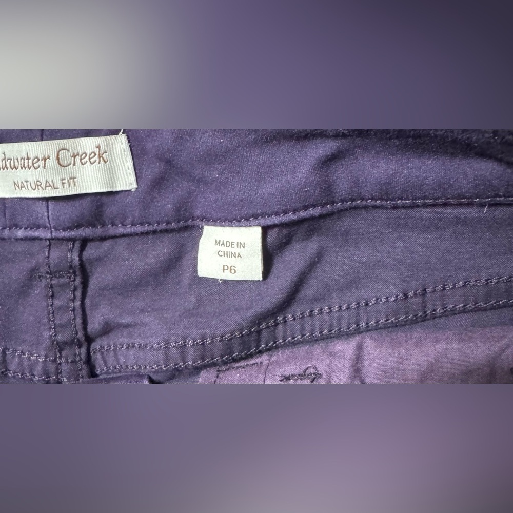 Cold Water Creek Dark Plum Skinny Pants - Picture 5 of 5